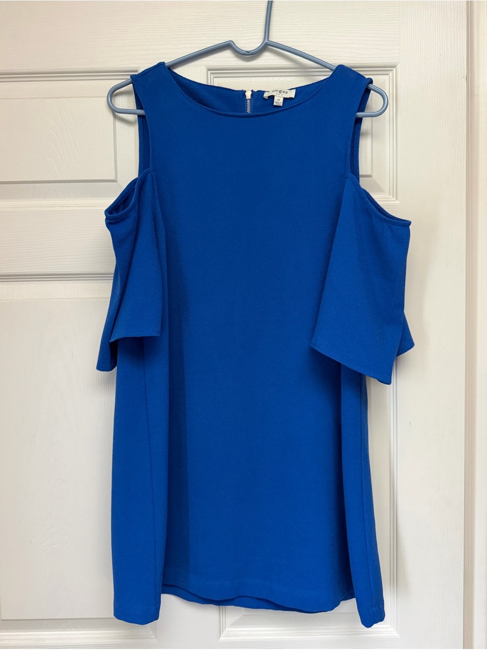Umgee USA Bold Royal Blue Sleeveless Dress with Back Zip